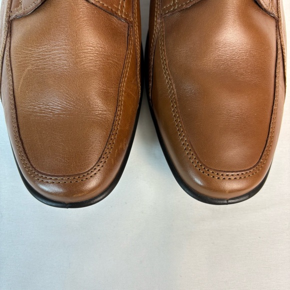 Ecco Light Leather Loafers Low Heel Comfort Derby Shoes Brown Sz US 8-8.5 EU 39 - Picture 5 of 15